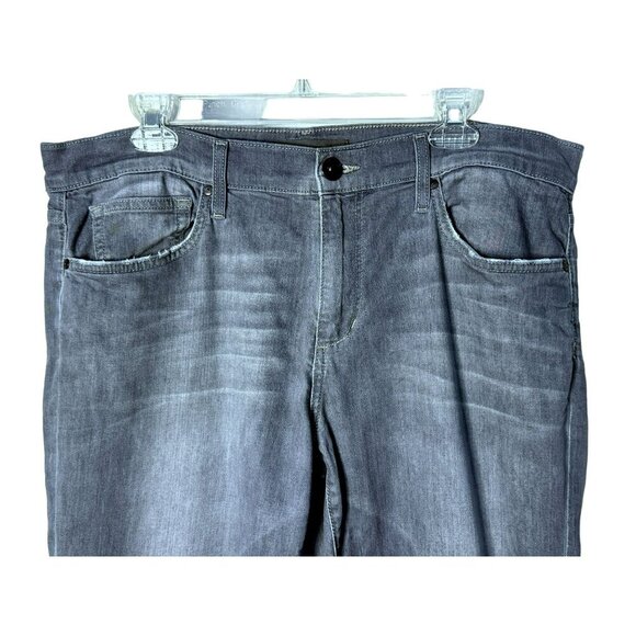 Joe's Men's Slim Fit Ombre Gray Jeans 38 x 34  Cotton Stretch Frayed Edges - Picture 2 of 6